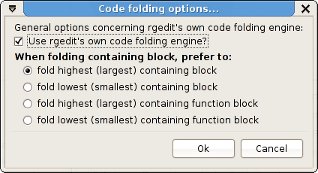 Code folding options